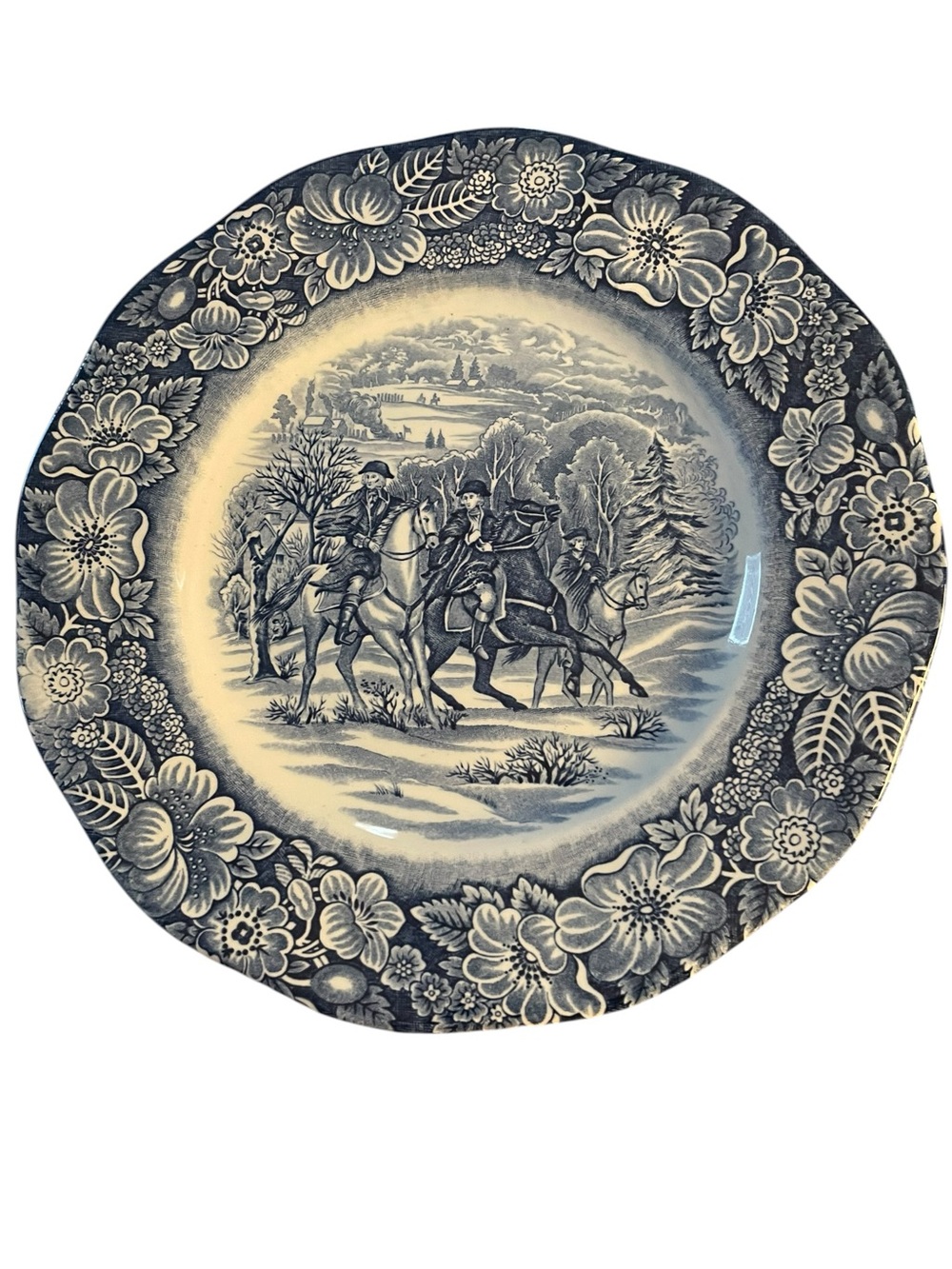 Liberty Blue by Staffordshire China Luncheon Plate